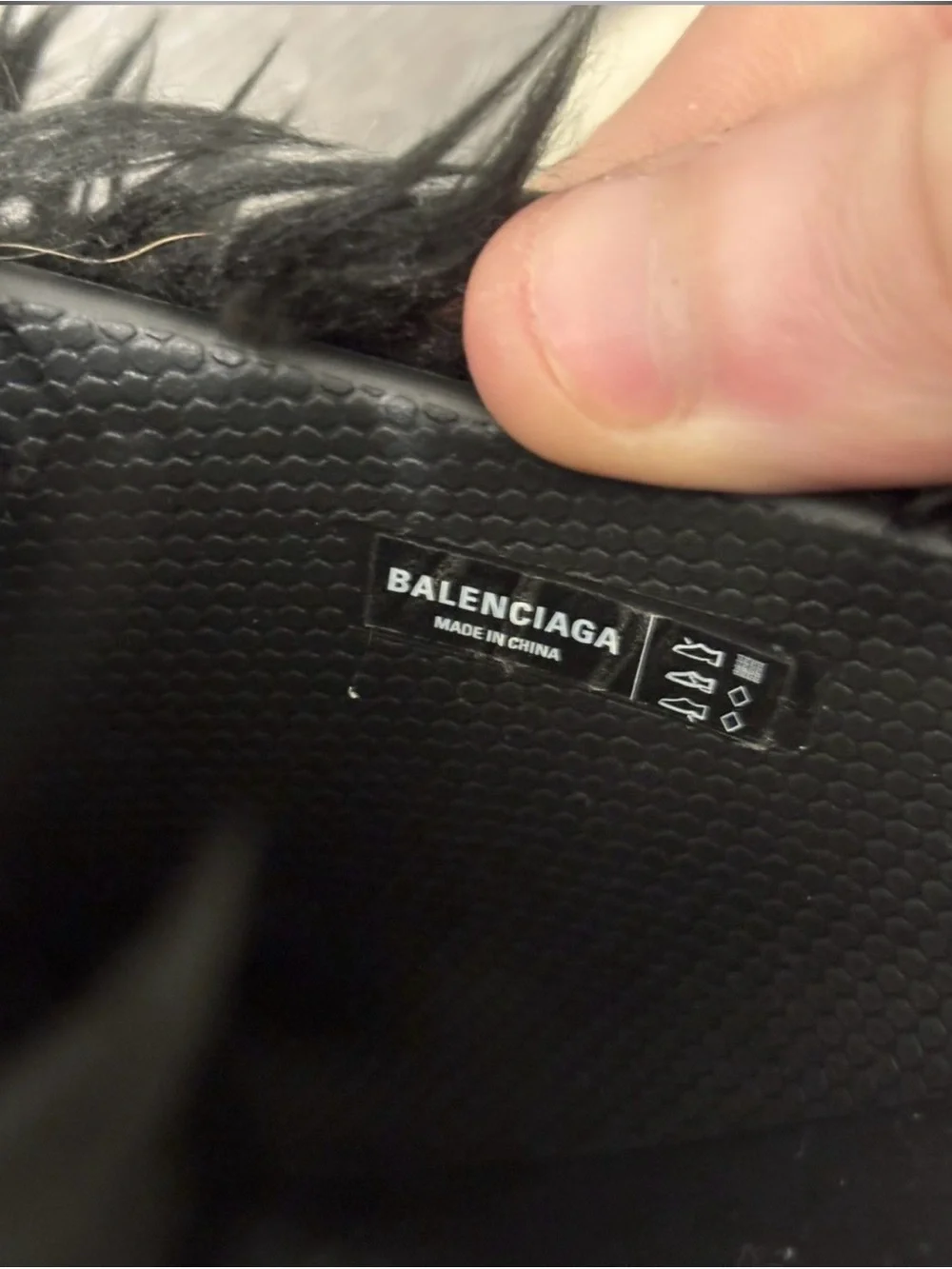 Balenciaga Fur Croc Slip On Sneakers